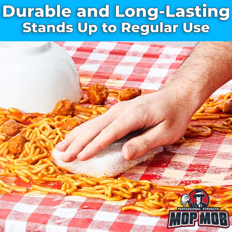 Mop Mob Non-Scratch, Super Long-Lasting Scrubbing Pad 5 pk, 10x4.5in. Best Reusable Multipurpose Scouring Sponge for Home Surfaces. Perfect Pro Grade Multi-Surface Scrubber Pads for Light-Duty Indoor Cleaning - Image 4